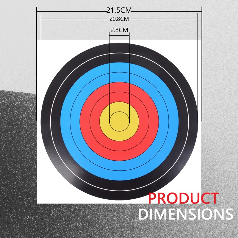 20 Sheets Bullseye Archery Target,Standard Archery Shooting Targets Paper 10
