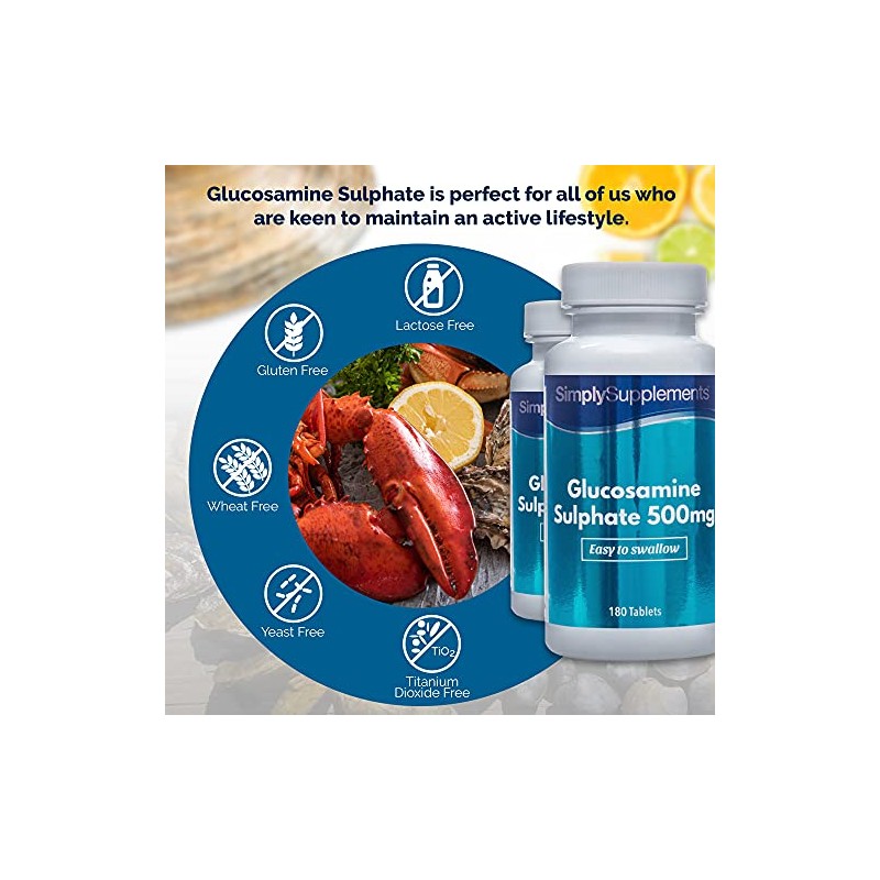 Easy to Swallow Glucosamine 500mg | Active Lifestyle Support |