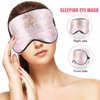 BIUDECO Silk Sleep Blindfold Decorative Weighted Eye Mask Sleep Mask