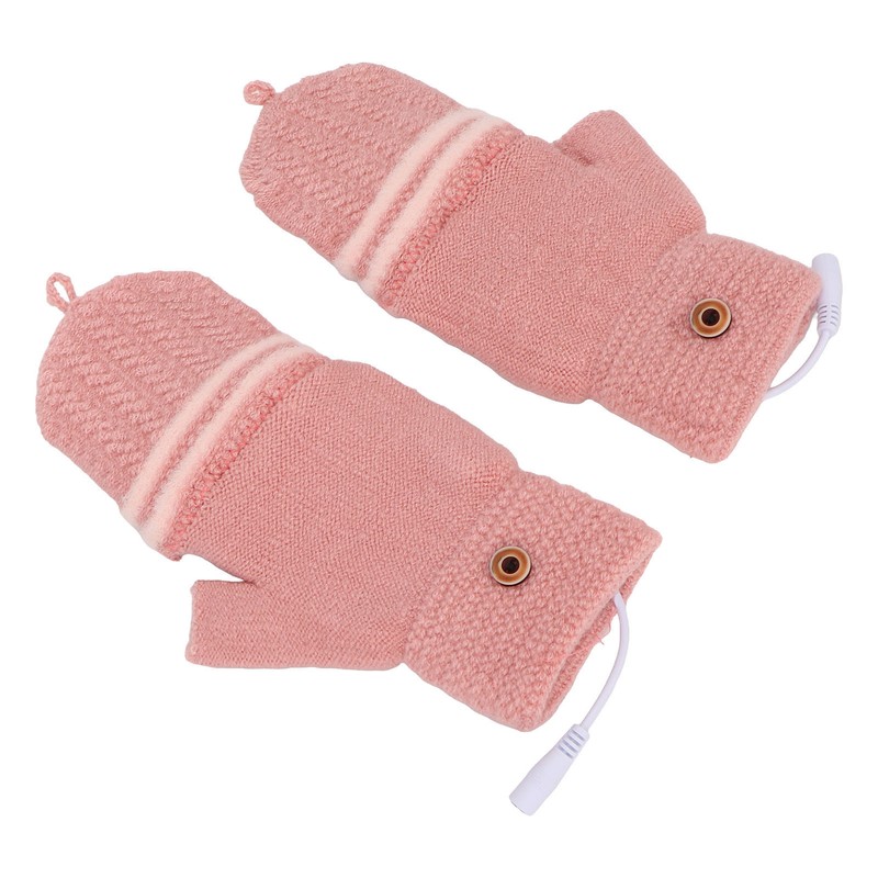Heated Mitten Gloves Double Sided Heating Promote Blood Circulation USB