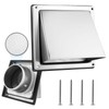 WENHUALI 4 Inch Dryer Vent Cover Outdoor with Stainless Steel