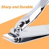 Sourcingmap Sharp Nail Clippers, Stainless Steel Slanted Edge Toenail Cutter