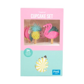 PME Cupcake-Set - Tropical, 24er Set