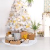 Lihao 90 cm Christmas Tree Skirt, Round White Christmas Tree
