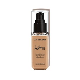 L.A. COLORS Truly Matte, Maquillaje líquido, Color Soft Beige, Tono CLM354, 40 ml