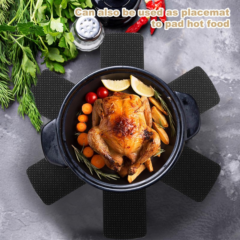 Aoluguya 12 Pack Anti-Slip Pan and Pot Protectors Separators for
