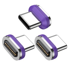 24 Pin Type C Quick Charge Magnetic Head (Pack of 3), Compatible VAFOTON 24-Pin Straight USB C Magnetic Adapter/Compatible VAFOTON 24-Pin 90 Degree USB C Magnet Adapter