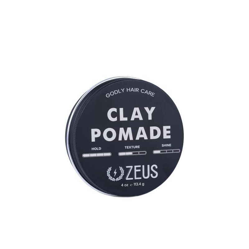 ZEUS Clay Pomade, Firm Hold, 4 Ounce