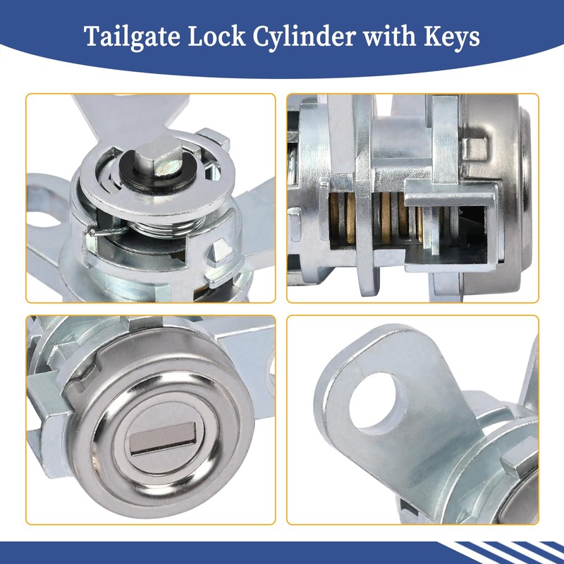 Getfarway Tailgate Lock Cylinder with Keys Compatible with Nissan Frontier