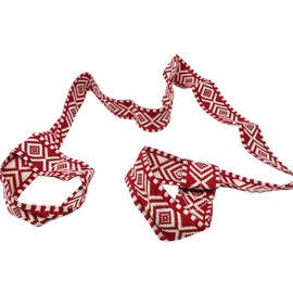 Roller Skate Leash - Red Cotton Adjustable Sling Skate Strap Skate Carrier