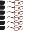 Kerecsen 6-Pack Reading Glasses Blue Light Blocking,Spring Hinge Readers for