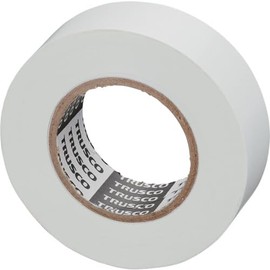 TRUSCO GJ2120W1P DELEAD TYPE VINYL TAPE 0.7 x 76.8 ft (19 mm x 20 m) White 1 Roll
