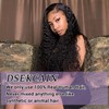 DSEKCAIN Deep Wave V Part Wig Human Hair Glueless Clip