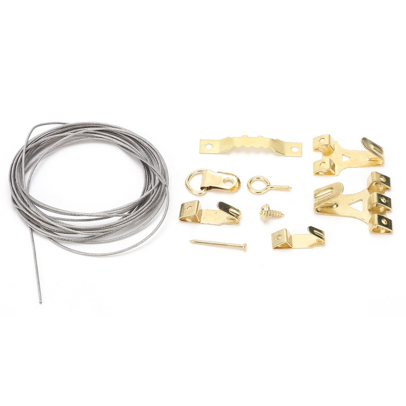 230PCS Photo Frame Hook Kit NonTrace Screw Nail for Wall