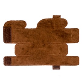 Trumpet Valve Guard XL Genuine Leather Protection Trumpet Valve Cover Valve Wrap (Light Brown)