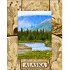 Saddle Mountain Souvenir Alaska Laser Engraved Wood Picture Frame Portrait