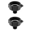QWORK IBC Tote Tank Drain Adapter, 2" Coarse Thread x