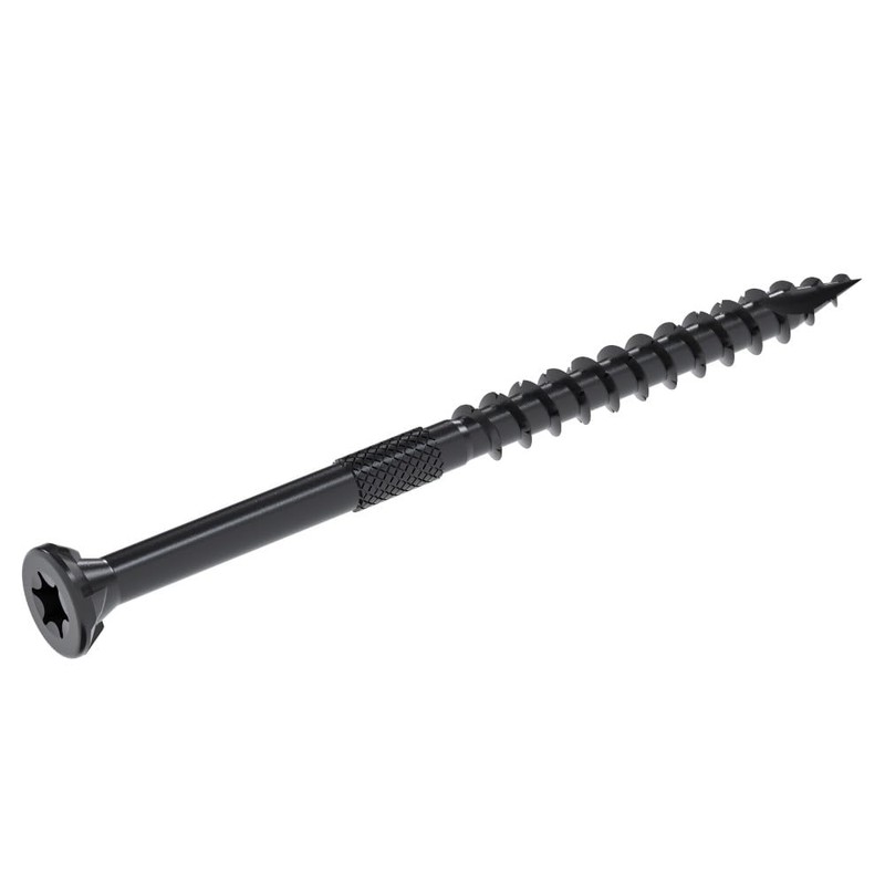 Grip-Rite GRDF3STBLK1 DeckForce #10 x 3 Nano Coated Wood Screws,
