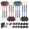 MageRabbit Dartpfeile Metallspitzen Set, 12 Stück, 22 Gramm, mit Aluminium
