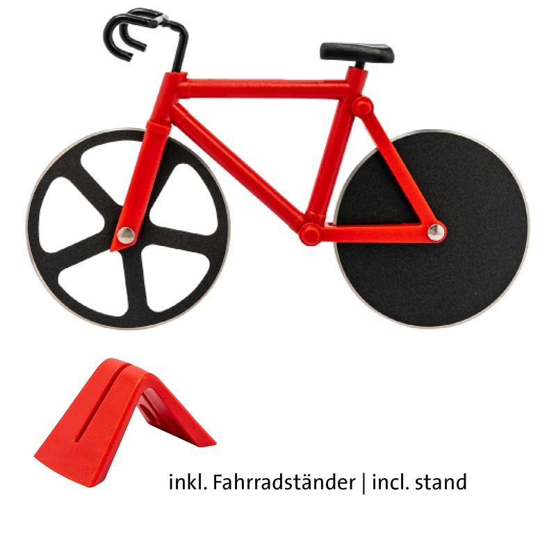 Westmark Fuentez 13292260 Pizza Cutter in Bicycle Look with Stand