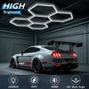 BRILLIHOOD Hexagon Garage Lights, LED Honeycomb Lights Ceiling, 192W, 23040LM,