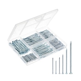 Mr. Pen- Nail Assortment Kit, 400 PCS, 6 Sizes, Silver, Small Nails for Hanging Pictures, Finishing Nails, Wall Nails for Hanging, Pin Nails, Hardware Nails, Assorted Nails, Galvanized Nails