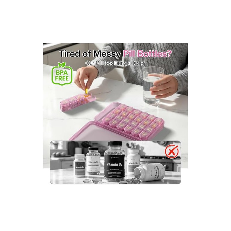 Zoolion Weekly Pill Box 7 Day 4 Times a Day