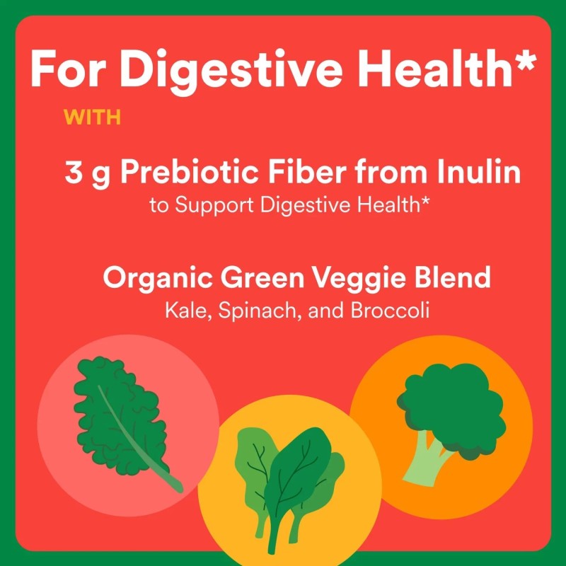 SmartyPants Kids Fiber & Veggies Gummies, 100 Count