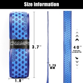 MiOYOOW Pack of 2 Sports Grip Tape, Non-Slip Bat Tape, Baseball Bat, Grip Tapes, Bat Grip Tapes, Softball Bat, Wrap Handles, 1.75 mm for Original Grip Tapes