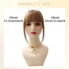 Flat Bangs Clip-In Bangs Real Hair Fringe Hair Extensions with