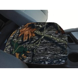 Car Console Covers Plus Made in USA Fleece Auto Armrest Center Console Cover Designed for Toyota Tundra 2007-2013 Mossy Oak