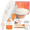 Sourdough Starter Kit,10 Inch Round & 9 Oval Cotton Rope