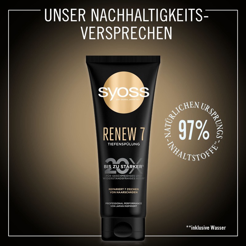Syoss Renew 7 Deep Conditioner (250 ml), Rich Conditioner Repairs