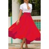 chouyatou Women's Elegant High Waisted Side Slit Irregular Bohemian Maxi
