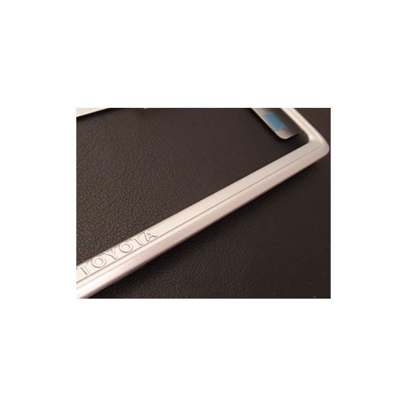 Genuine Toyota License Frame (Silver Metallic Rear) Compatible with Vellfire