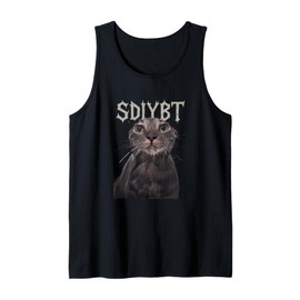 SDIYBT Start Digging in Your Butt Twin Meme Cat Tank Top