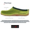 Haflinger Grizzly Torben Felt Clog Slippers Made of Pure Wool