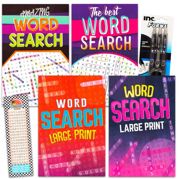 Game Party 4 Pocket Size Word Search Books for Adults