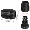 Poeland 1/2” Drip Irrigation End Cap, Locknut Barbed Irrigation Hose