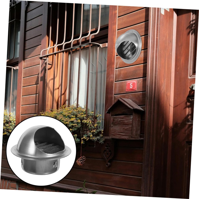 iplusmile Exterior Vent Covers Stainless Steel Dryer Vent Cap Round