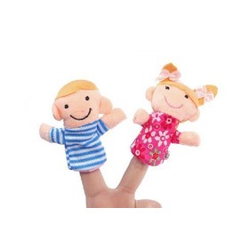 HIGHROCK 6pcs Family Finger Puppets - People Includes Mom, Dad, Grandpa, Grandma, Brother, Sister