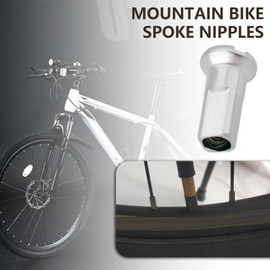 The Lord of the Tools 80pcs Bicycle Spoke Nipples 2.6mm Mountain Bike Spoke Nipples Wheel Spoke Nipples for Bicycle Motorcycle Electric Vehicle 13mm/12g Silver