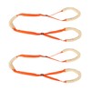 2Pcs Dog Back Legs Support Harness Soft Coral Velvet Adjustable