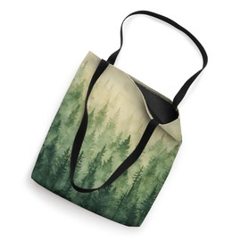 Forest Watercolor Gradient Tote Bag