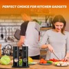 Bjworeye Electric Salt and Pepper Grinder Set, Single Hand Adjustable