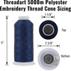 threadart Large Polyester Thread - 5000m - 40WT - 160
