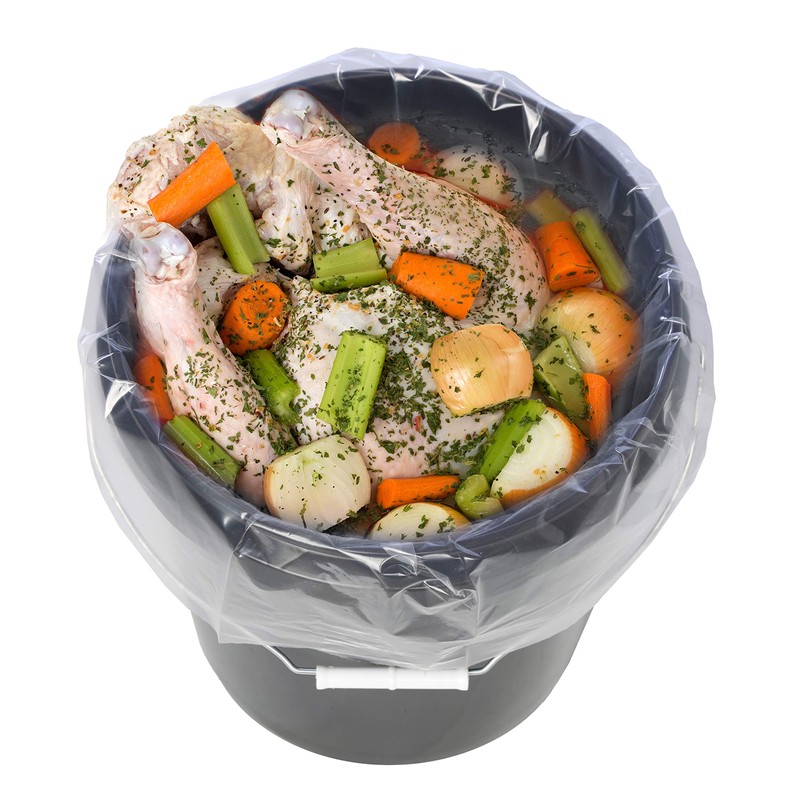 5 Gallon Bucket Liner Bags for Marinating and Brining, Food