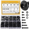 Sutemribor M3 Screw Nut Washer Set Black 565pcs M3 x