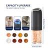 CIRCLE JOY Gravity Electric Salt and Pepper Grinder Set Battery