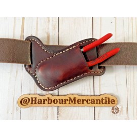 harbour mercantile channel lock sheath leather sheath for 5-6” pliers made in USA